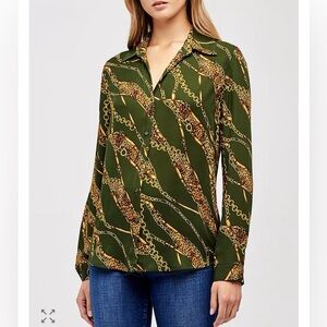 L'AGENCE Nina silk blouse XS